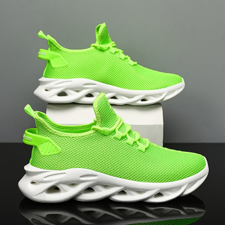 [Men's Running Shoes] Men's Lightweight Breathable Mesh Running Shoes - Large Size Fashion Casual Sports Shoes