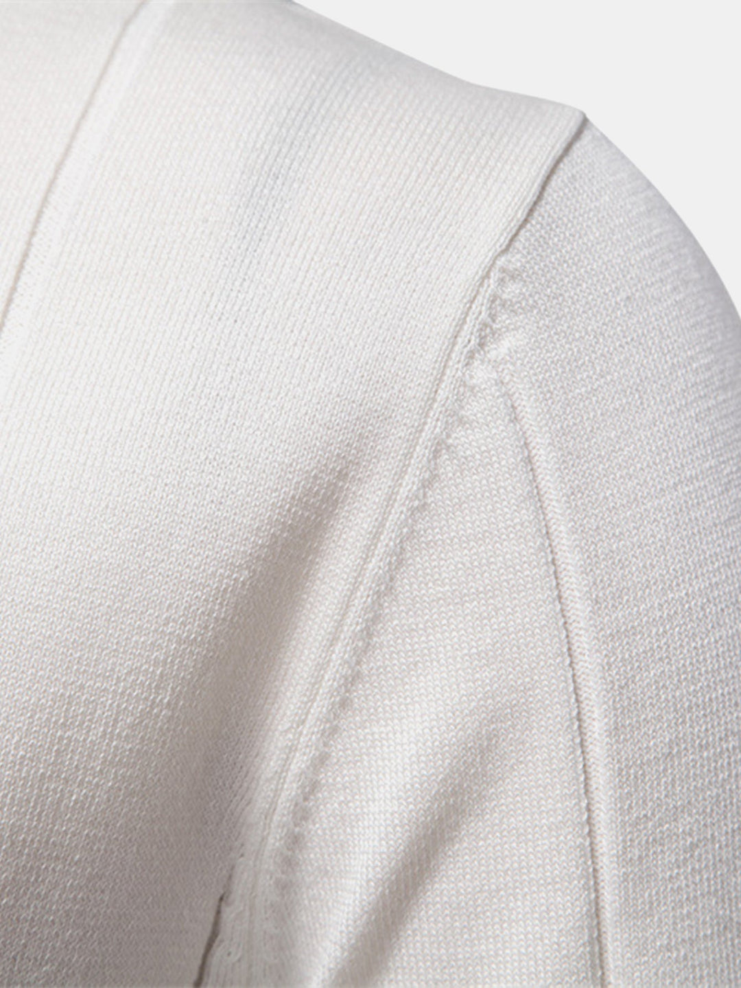 Men’s Zip Knit Polo – Contrast Trim Smart Casual Shirt