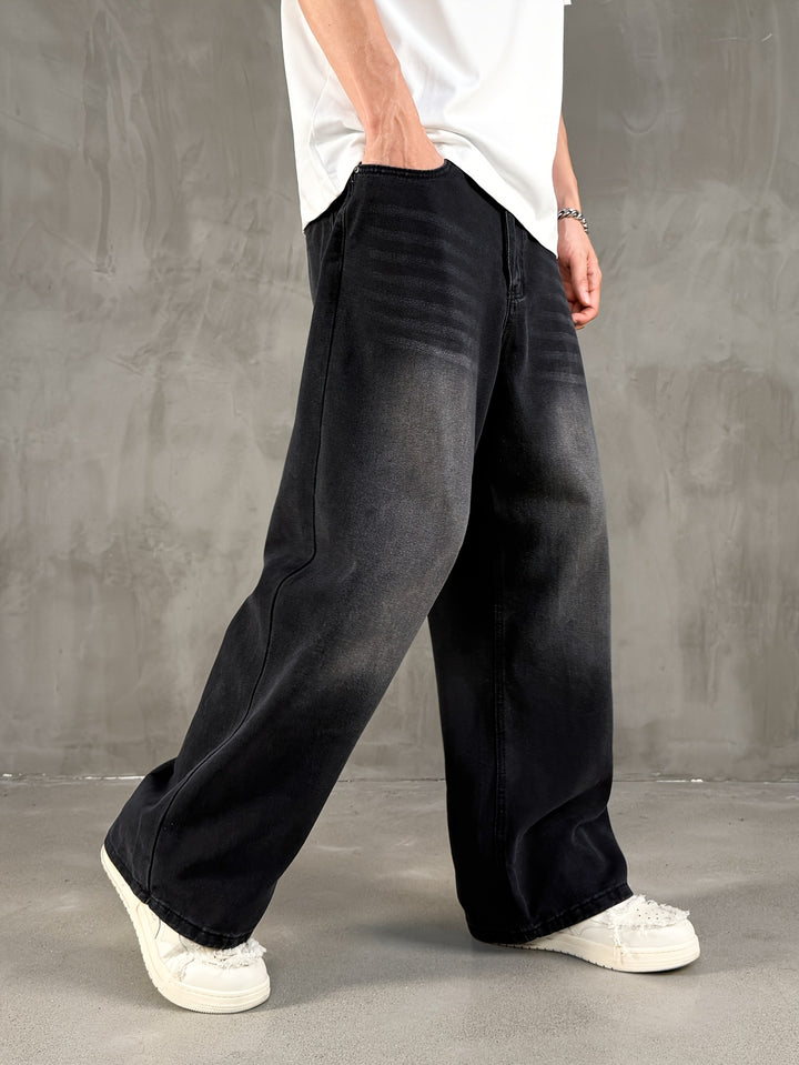Men’s Loose Fit Black Jeans