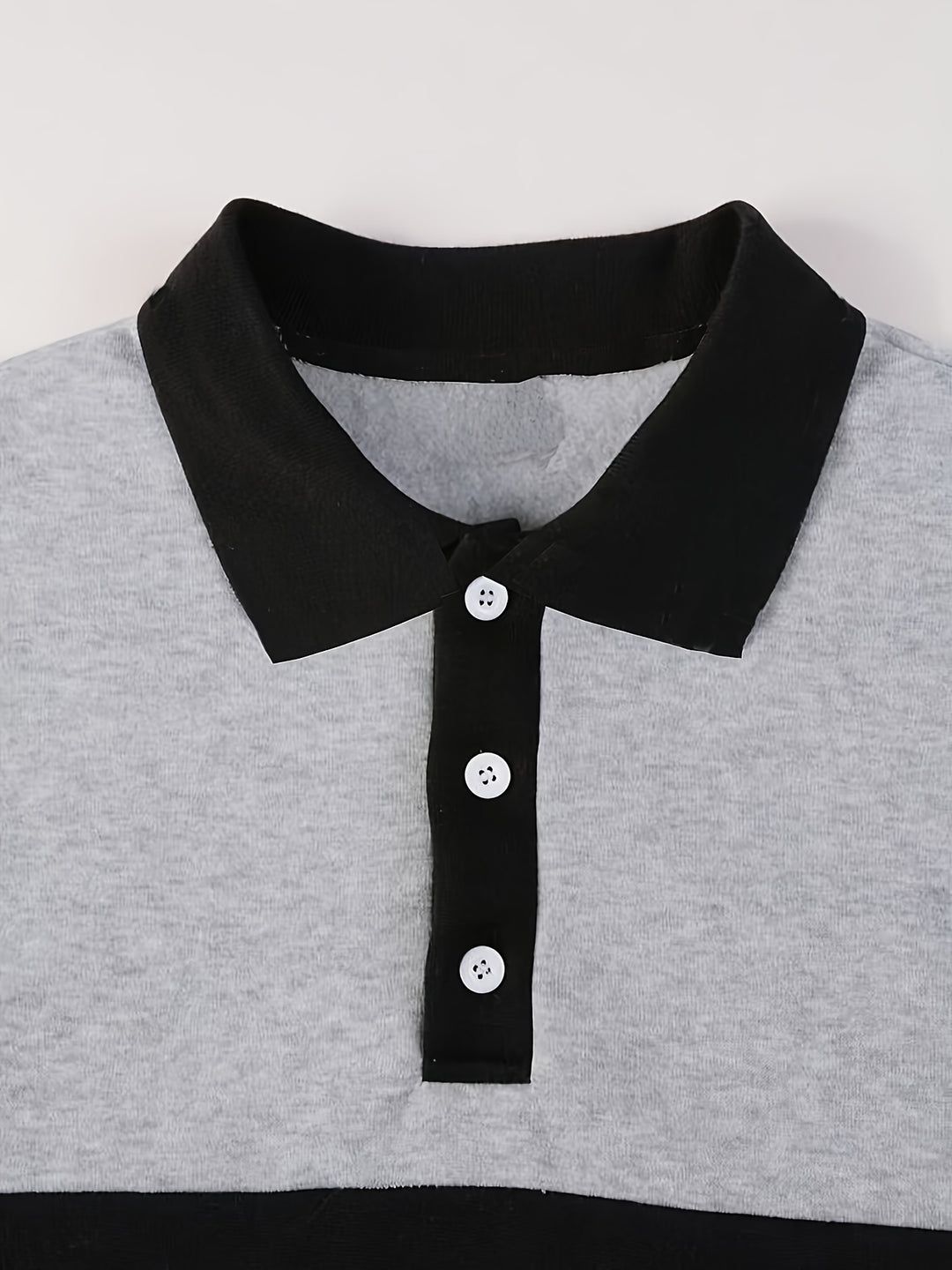 Men'S Casual POLO Shirt with Color Block Design | Button Collar, Loose Fit, Machine Washable, Ideal for Leisure And Gifts