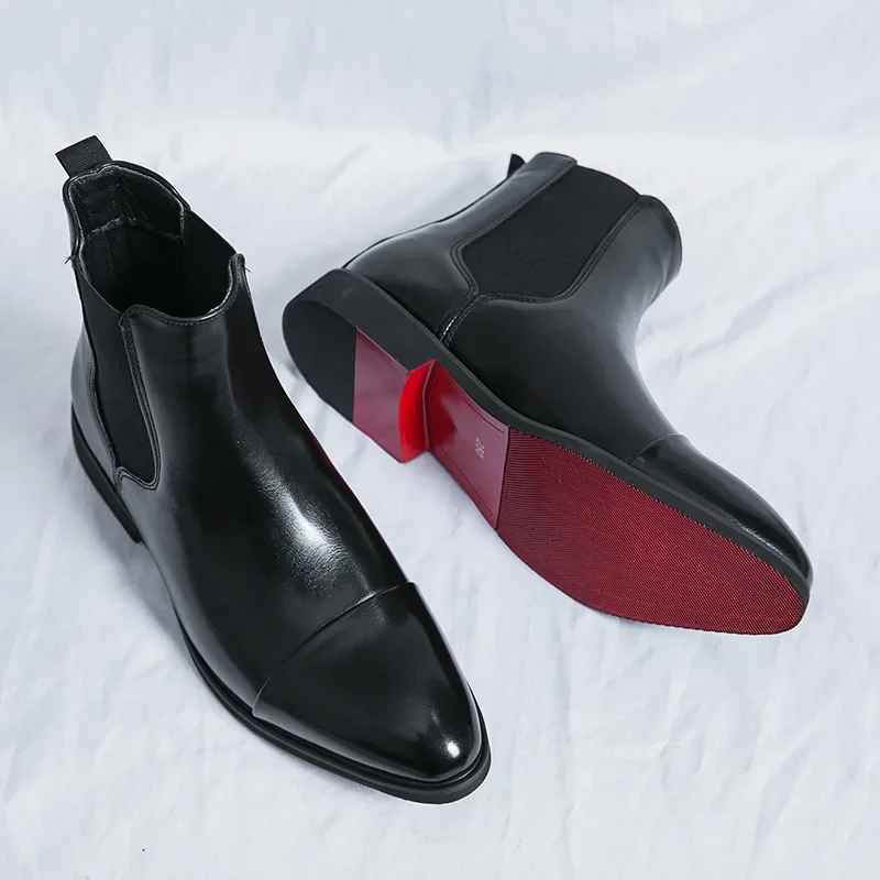 Men`s Calvino Leather Chelsea Boots