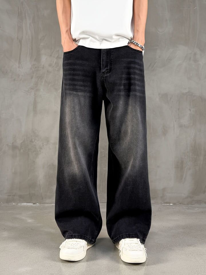 Men’s Loose Fit Black Jeans