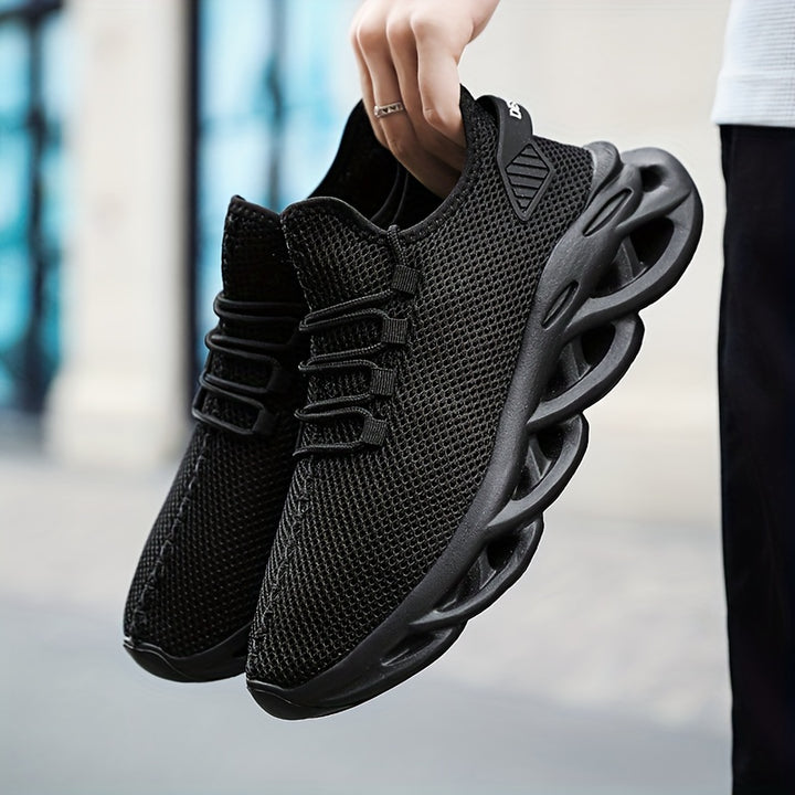[Men's Running Shoes] Men's Lightweight Breathable Mesh Running Shoes - Large Size Fashion Casual Sports Shoes