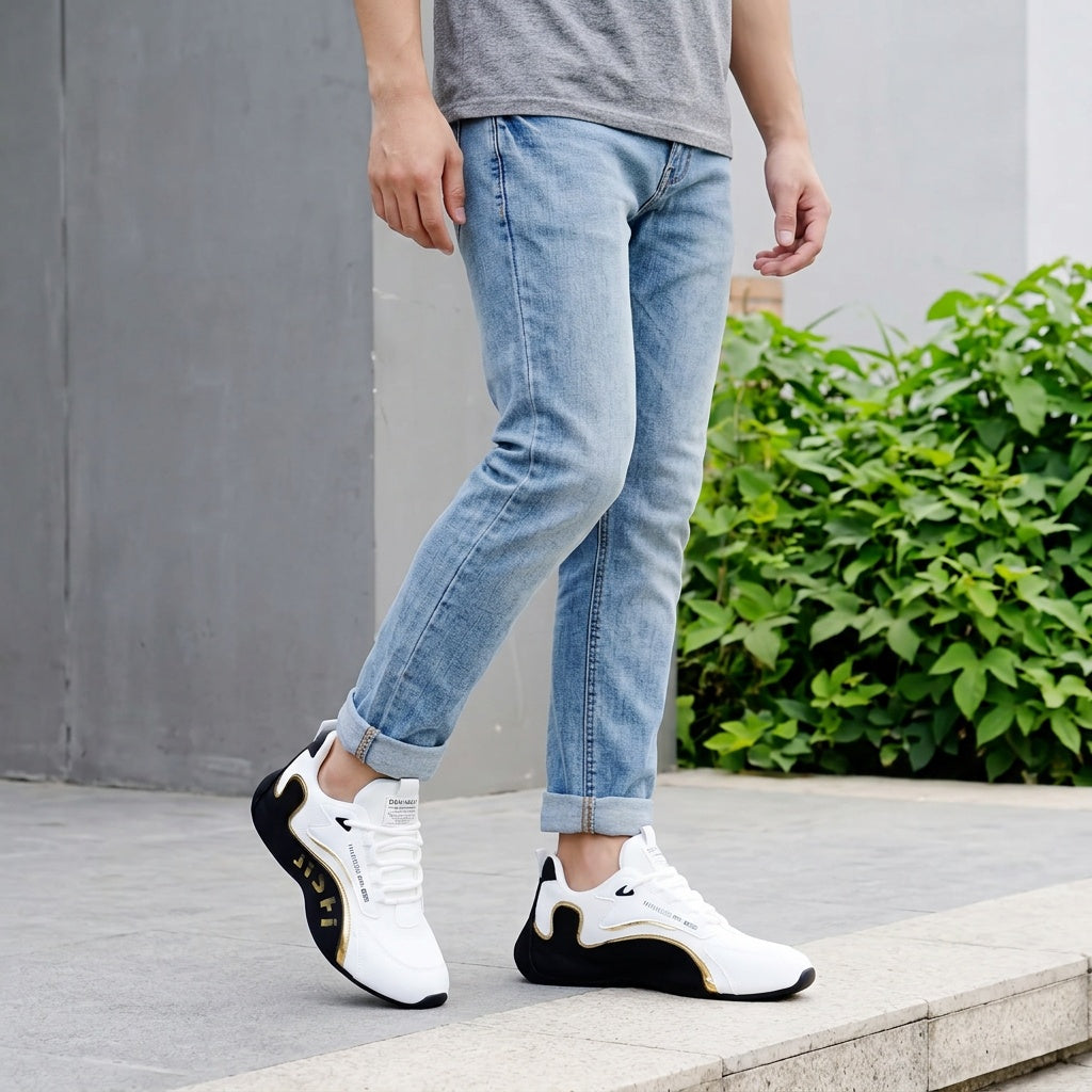 Men’s Casual Lace-Up Trainers
