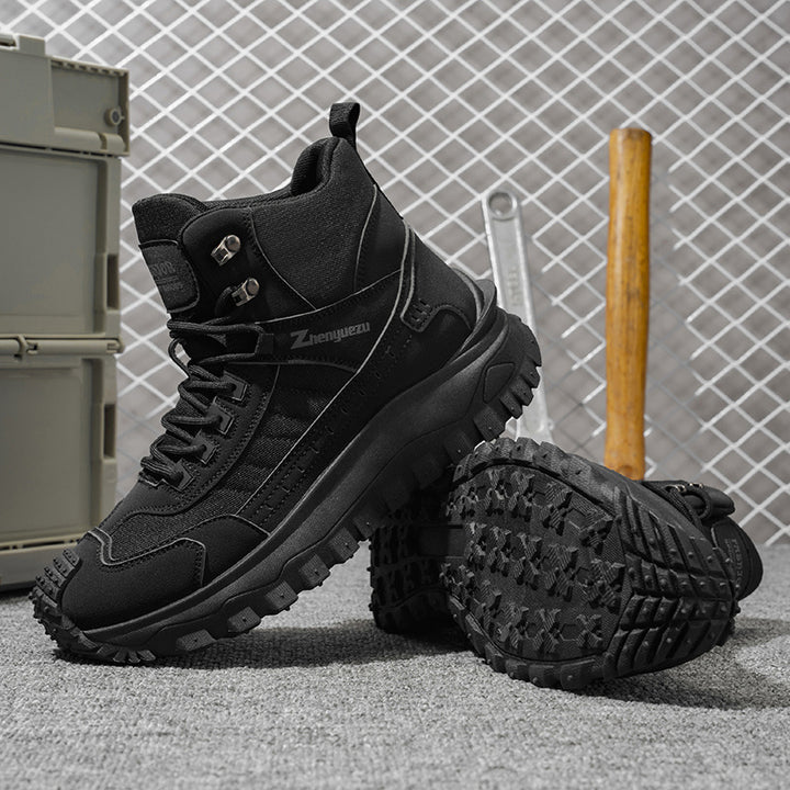 Autumn New High-Top Plus Size Casual Sports Shoes, Outdoor Hiking Boots, Comfortable Thick Sole Lightweight Casual Walking Shoes, Suitable for All-Season Daily Outdoor Activities, Walking And Travel, Mountaineering, Camping Gear