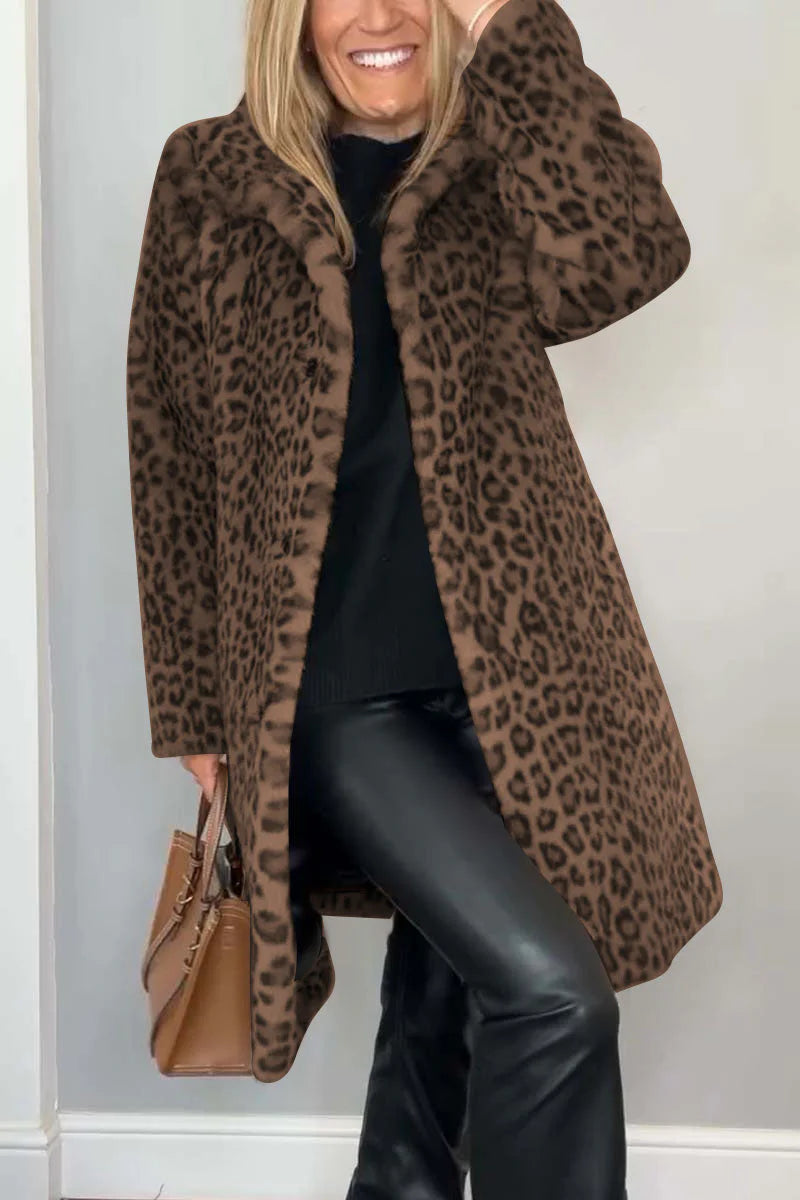 Halley - Leopard Print Coat