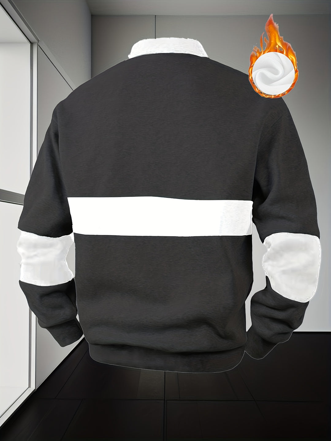 Men'S Casual POLO Shirt with Color Block Design | Button Collar, Loose Fit, Machine Washable, Ideal for Leisure And Gifts