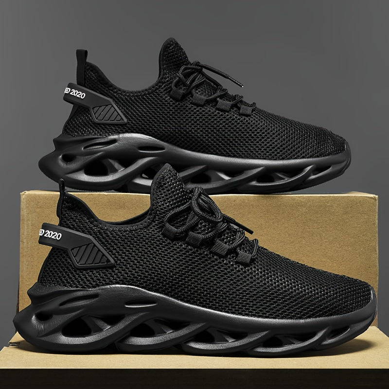 [Men's Running Shoes] Men's Lightweight Breathable Mesh Running Shoes - Large Size Fashion Casual Sports Shoes