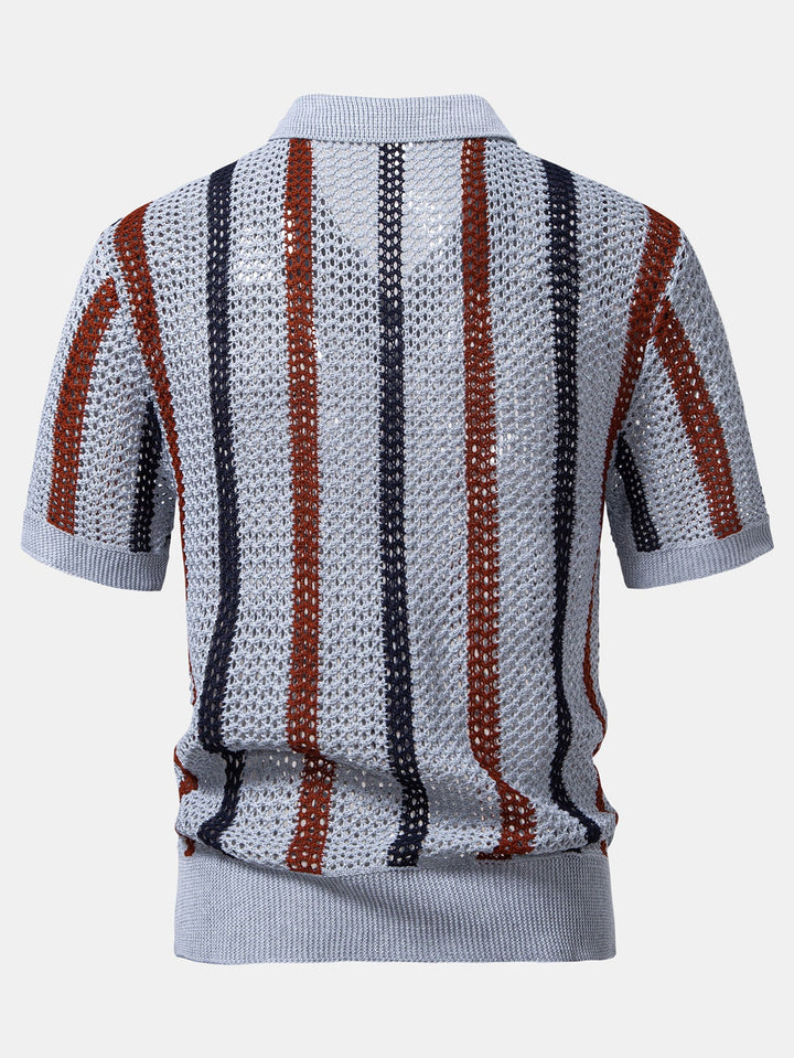 Men’s Casual Knit Polo Set