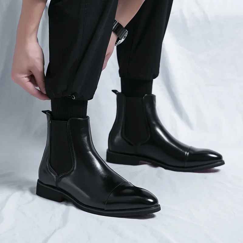 Men`s Calvino Leather Chelsea Boots