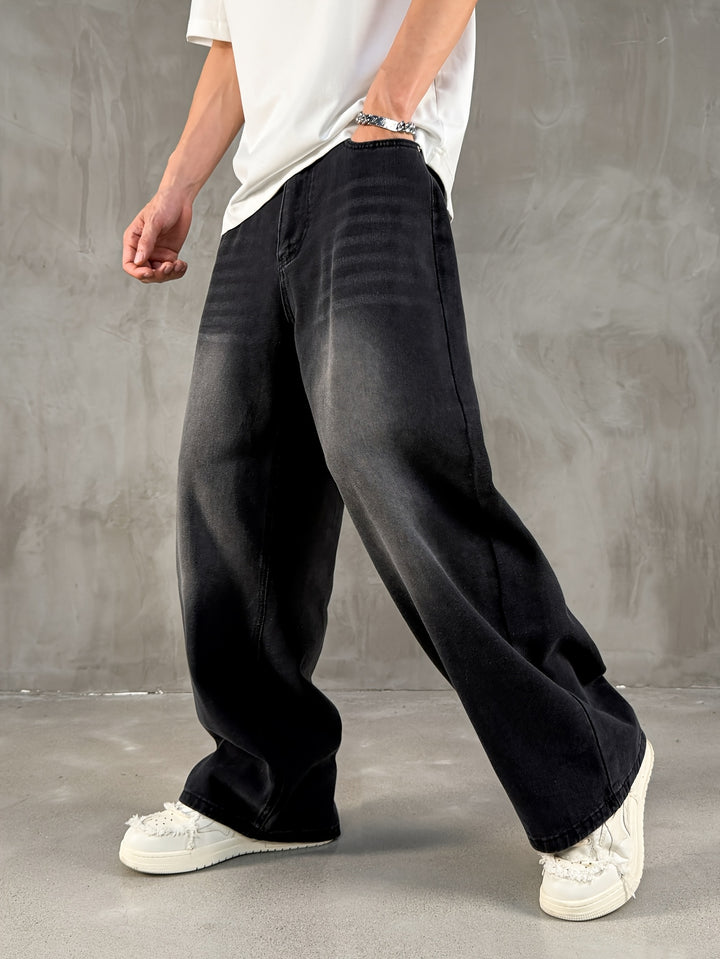 Men’s Loose Fit Black Jeans