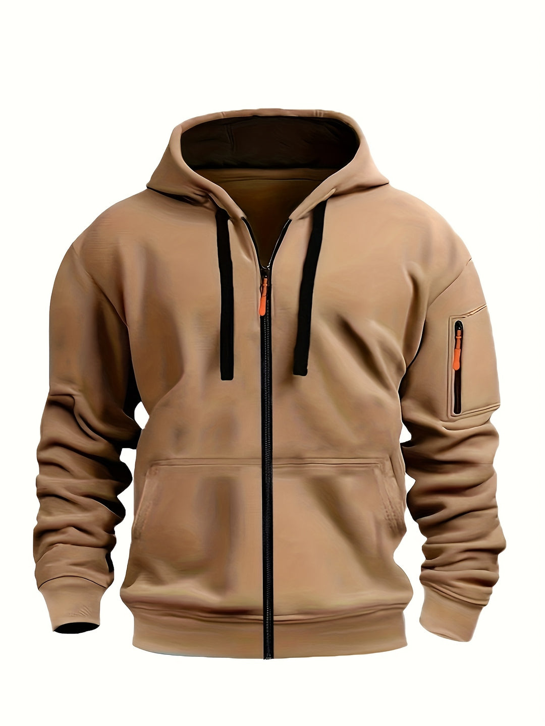 (Pearson OBM) European and American Fashion Casual Autumn/Winter Zip-Up Long Sleeve Unisex Sweatshirt for Running, Training, Outdoor Warmth, and Fitness Jacket