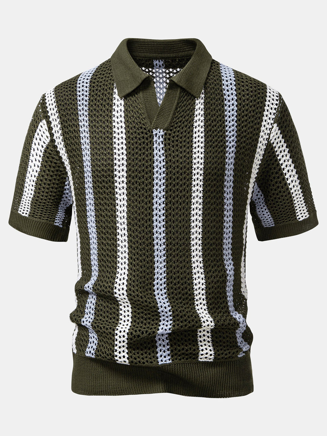Men’s Casual Knit Polo Set