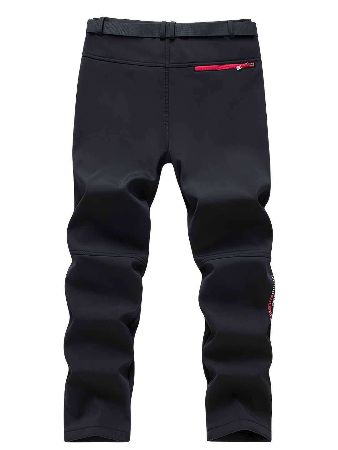 Men's Warm Windproof Cargo Pants with Belt & Zippered Pockets - Olive Green, Black & Yellow Accents, Perfect for Winter Outdoor Activities & Casual Wear, Winter Clothes, New Season