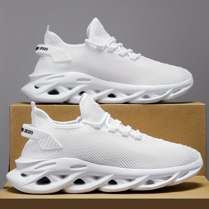 [Men's Running Shoes] Men's Lightweight Breathable Mesh Running Shoes - Large Size Fashion Casual Sports Shoes