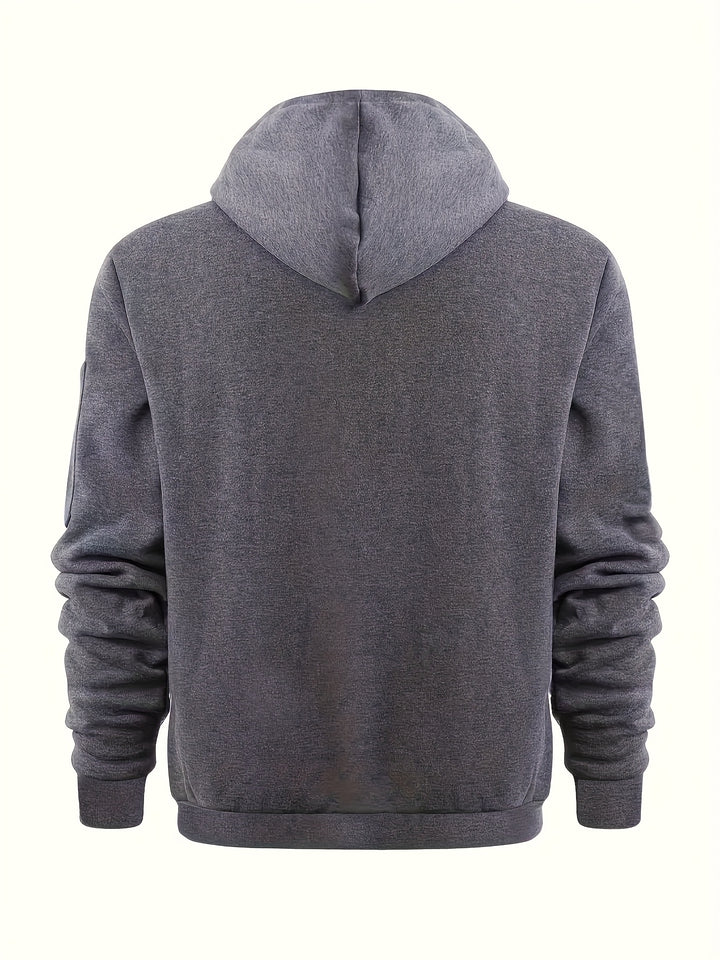 (Pearson OBM) European and American Fashion Casual Autumn/Winter Zip-Up Long Sleeve Unisex Sweatshirt for Running, Training, Outdoor Warmth, and Fitness Jacket
