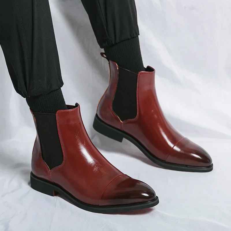 Men`s Calvino Leather Chelsea Boots