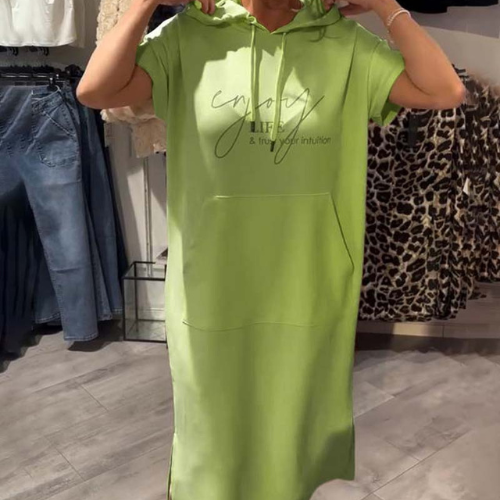 Larkshire™ - Loose dress with hood and feminine fit