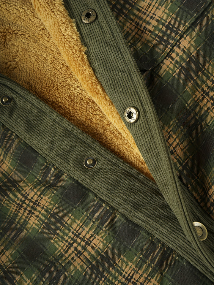 Men’s Fleece-Lined Plaid Jacket