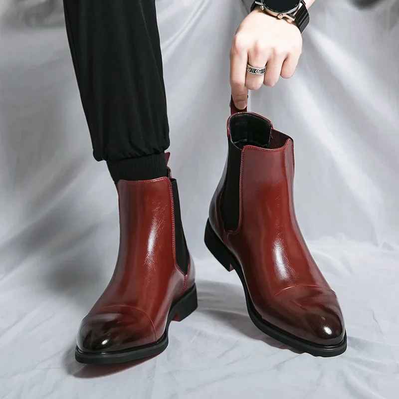 Men`s Calvino Leather Chelsea Boots