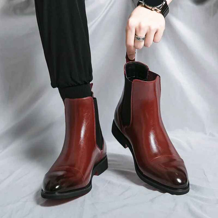 Men`s Calvino Leather Chelsea Boots
