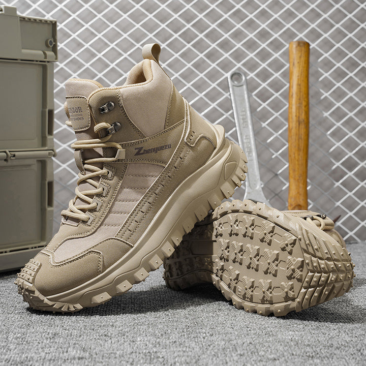 Autumn New High-Top Plus Size Casual Sports Shoes, Outdoor Hiking Boots, Comfortable Thick Sole Lightweight Casual Walking Shoes, Suitable for All-Season Daily Outdoor Activities, Walking And Travel, Mountaineering, Camping Gear