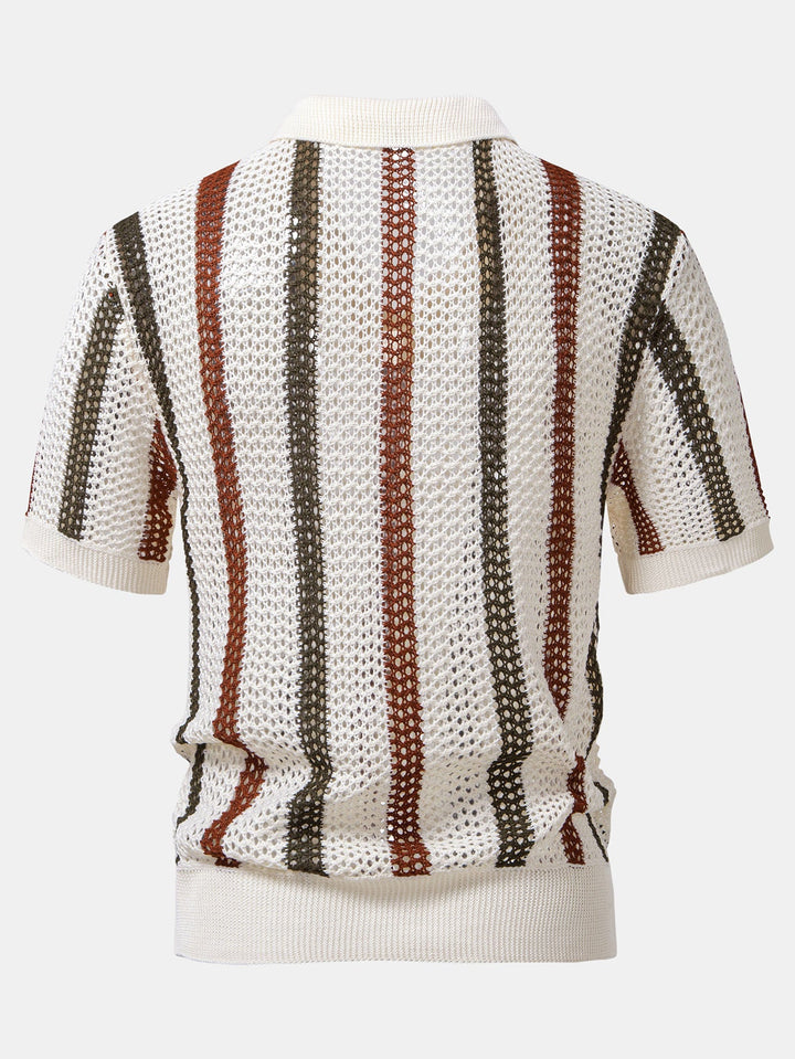 Men’s Casual Knit Polo Set