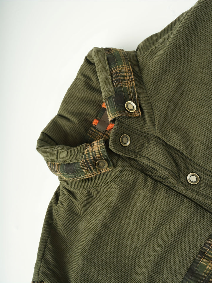 Men’s Fleece-Lined Plaid Jacket
