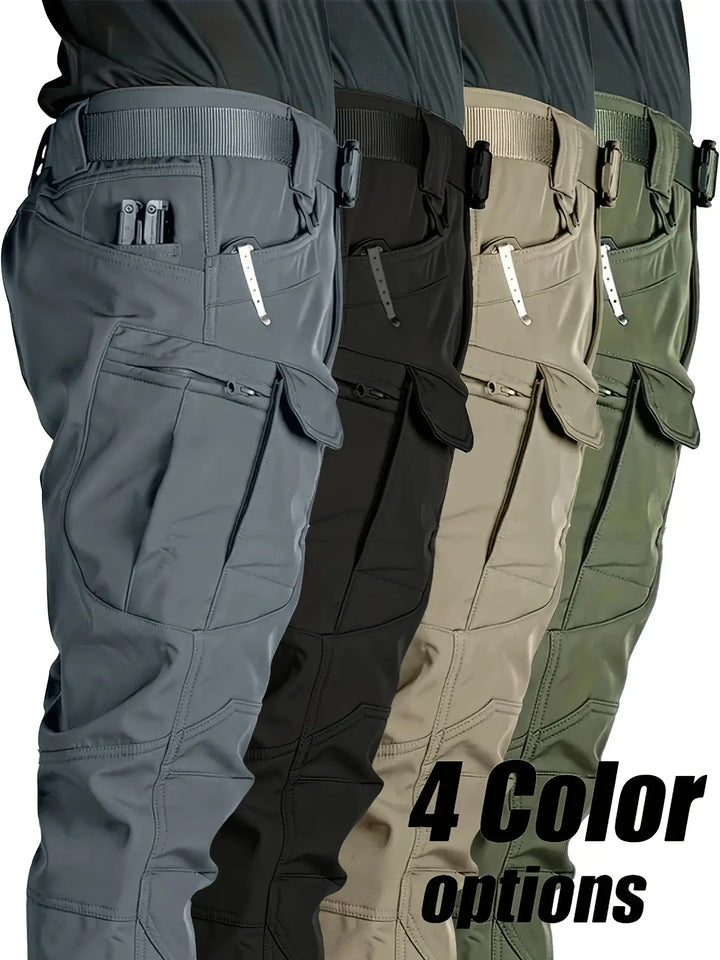Men's Tactical Cargo Pants - Stretch Fabric with Multiple Pockets, Regular Fit, Machine Washable - Elastic Waist for Everyday Comfort - Durable Outdoor Hiking and Casual Workwear - Casual Cargo Pants