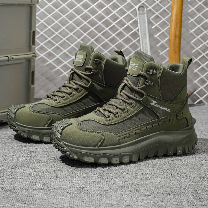 Autumn New High-Top Plus Size Casual Sports Shoes, Outdoor Hiking Boots, Comfortable Thick Sole Lightweight Casual Walking Shoes, Suitable for All-Season Daily Outdoor Activities, Walking And Travel, Mountaineering, Camping Gear