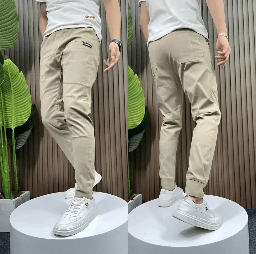 Men’s Stretch Chino Trousers – Slim Fit Smart Casual Pants