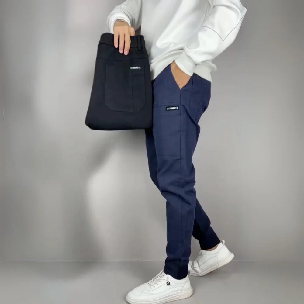 Men’s Stretch Chino Trousers – Slim Fit Smart Casual Pants