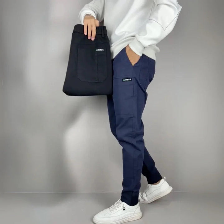 Men’s Stretch Chino Trousers – Slim Fit Smart Casual Pants