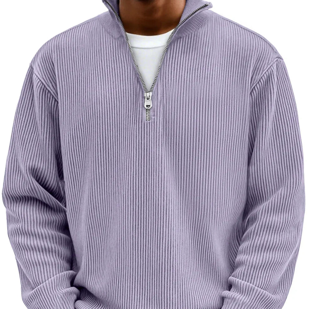 AeroKnit™ Ribbed Half Zip Sweater