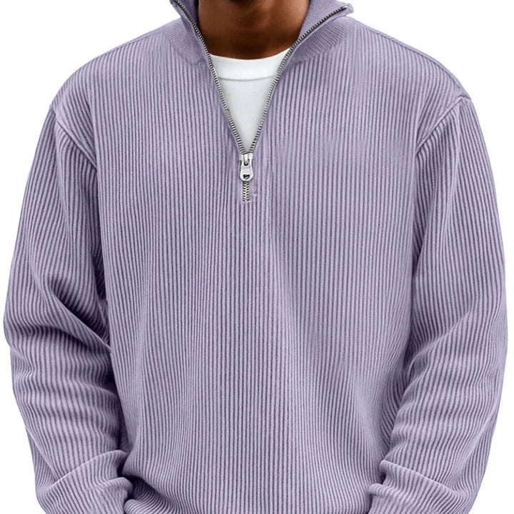 AeroKnit™ Ribbed Half Zip Sweater
