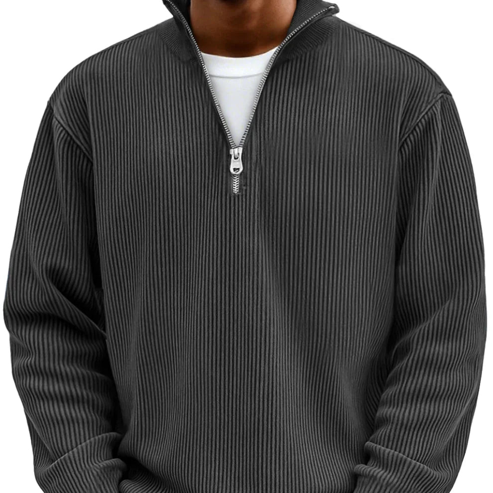 AeroKnit™ Ribbed Half Zip Sweater