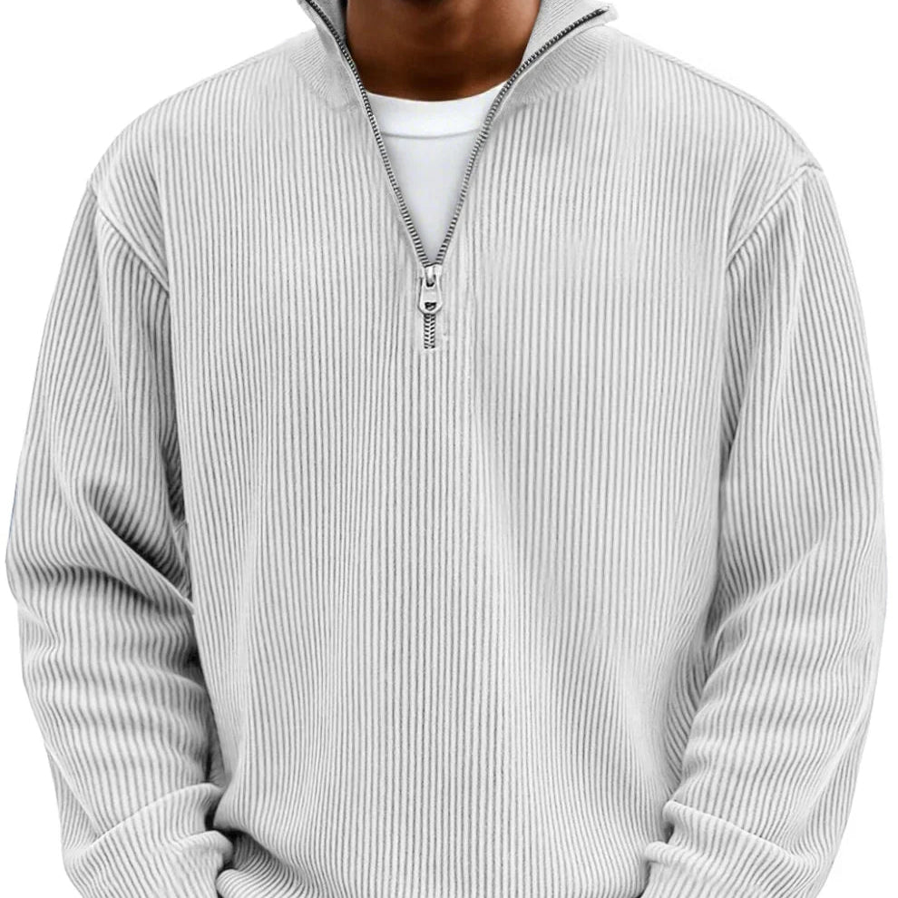 AeroKnit™ Ribbed Half Zip Sweater