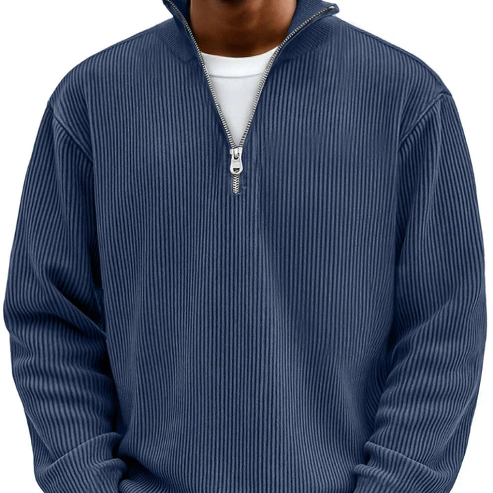 AeroKnit™ Ribbed Half Zip Sweater