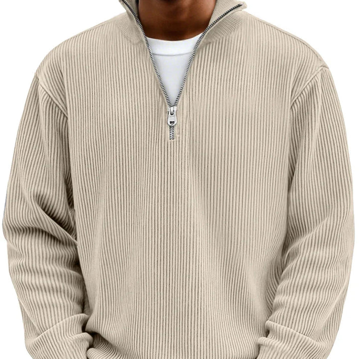 AeroKnit™ Ribbed Half Zip Sweater