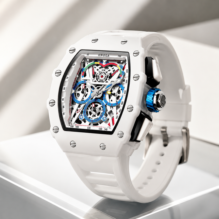 Men’s Apex Skeleton Chronograph Watch