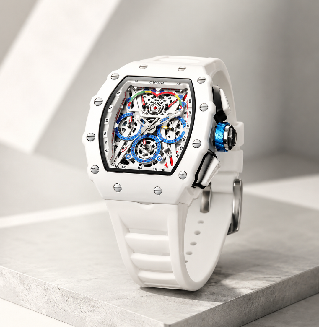 Men’s Apex Skeleton Chronograph Watch