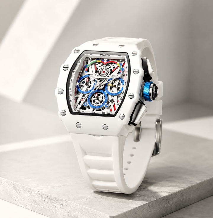 Men’s Apex Skeleton Chronograph Watch