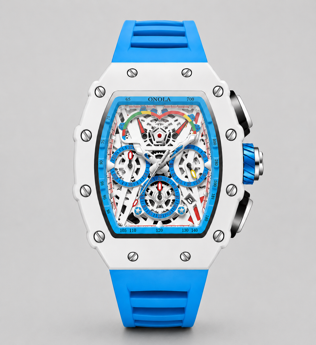 Men’s Apex Skeleton Chronograph Watch