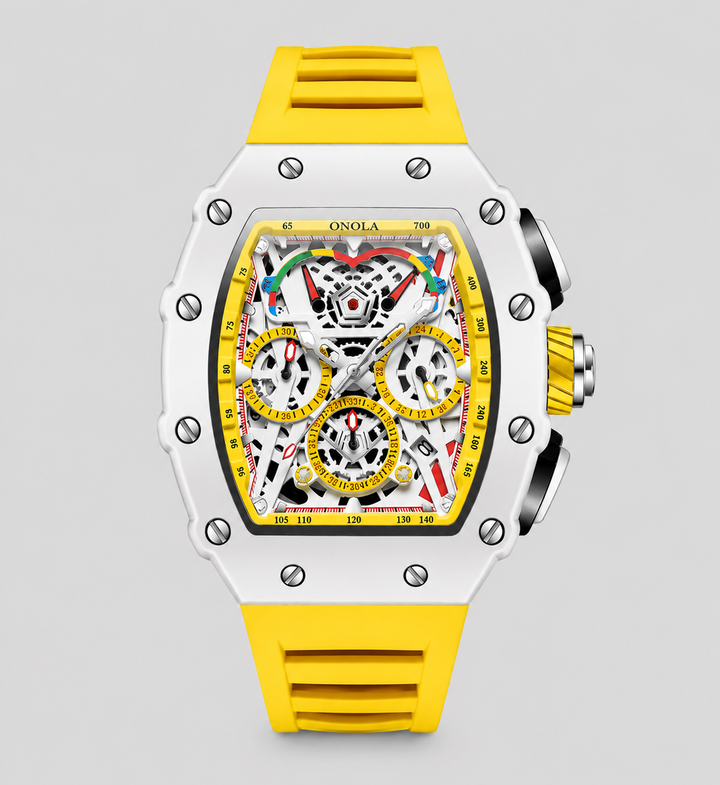 Men’s Apex Skeleton Chronograph Watch