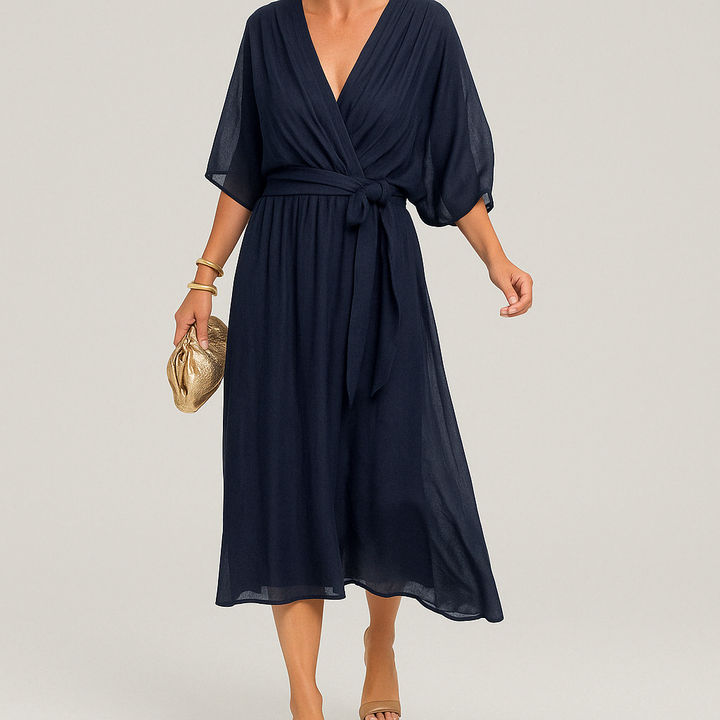 SERENA™ - V - NECK CHIFFON DRESS