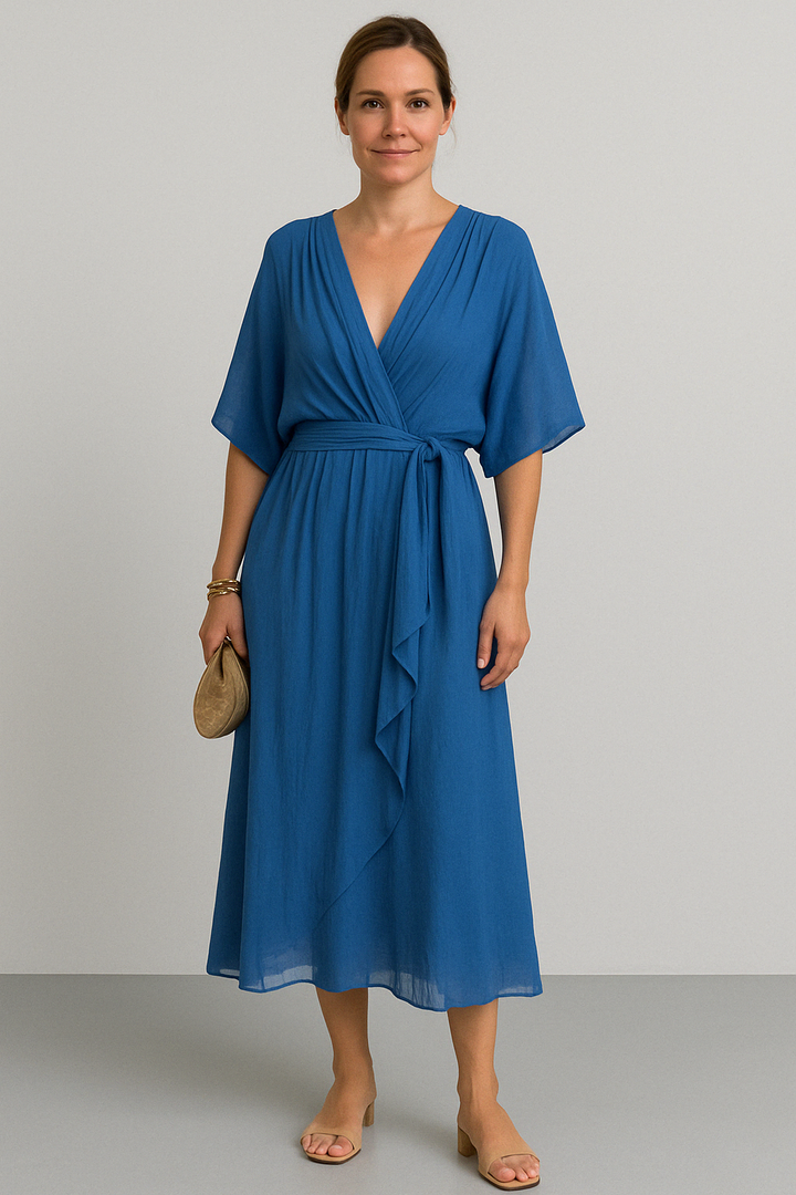 SERENA™ - V - NECK CHIFFON DRESS