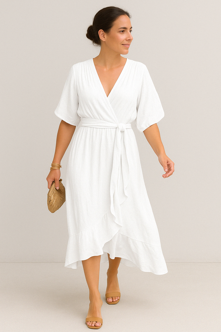 SERENA™ - V - NECK CHIFFON DRESS