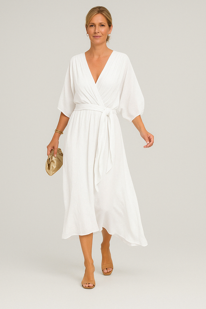 SERENA™ - V - NECK CHIFFON DRESS