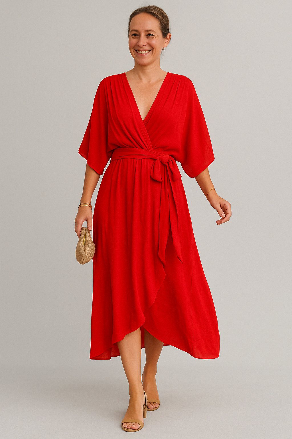 SERENA™ - V - NECK CHIFFON DRESS