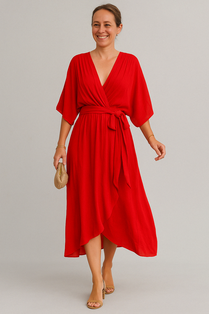 SERENA™ - V - NECK CHIFFON DRESS
